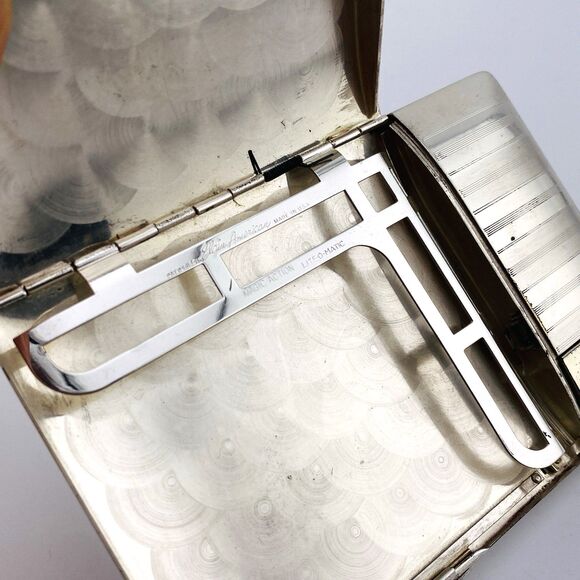 Elgin America Lite-o-matic Magic Action Cigarette Case In Original Box c1948 MCM - Picture 5 of 8